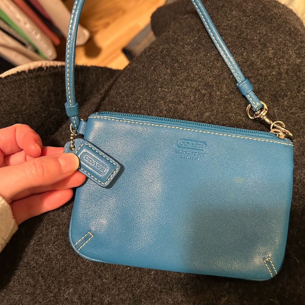 Coach Leather Wristlet